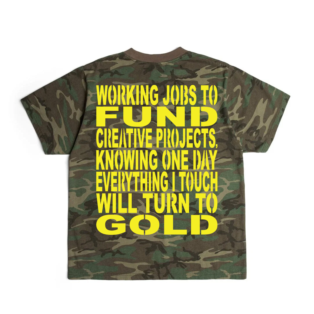 WORK WHERE CAMO TEE